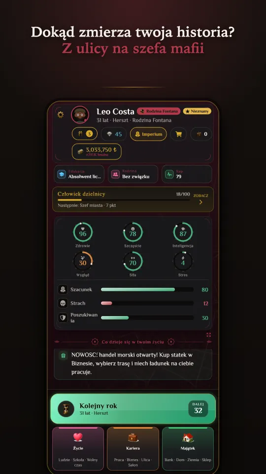WiseMan: Symulator życia mafii